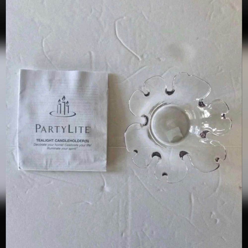 PartyLite Clear Tealight Candle Holders